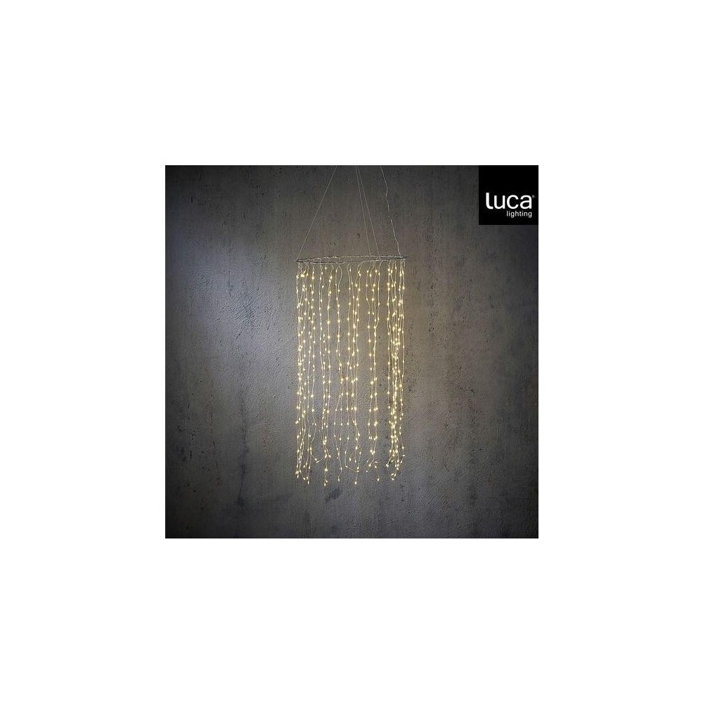 LAMPADARIO 480 LED ARGENTO H.100 D.50